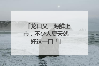 龙口又一海鲜上市，不少人夏天就好这一口！