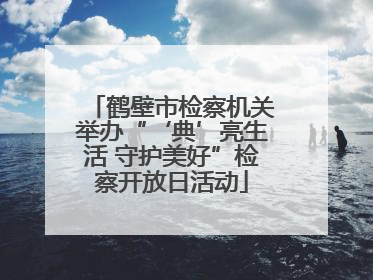 鹤壁市检察机关举办“‘典’亮生活 守护美好”检察开放日活动