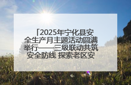 2025年宁化县安全生产月主题活动圆满举行——三级联动共筑安全防线 探索老区安全发展新路径