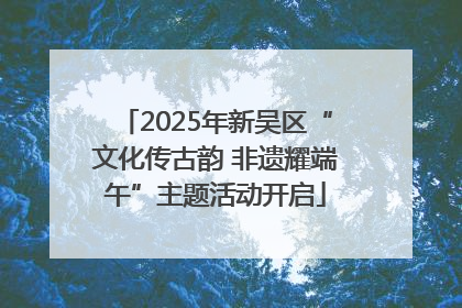 2025年新吴区“文化传古韵 非遗耀端午”主题活动开启