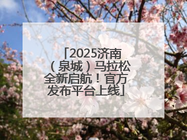2025济南（泉城）马拉松全新启航！官方发布平台上线