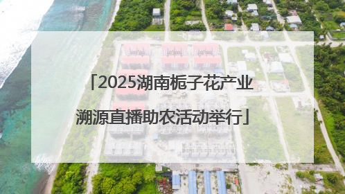 2025湖南栀子花产业溯源直播助农活动举行