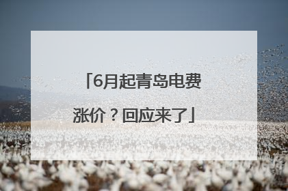 6月起青岛电费涨价？回应来了