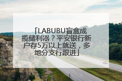 LABUBU盲盒成揽储利器？平安银行新户存5万以上就送，多地分支行跟进